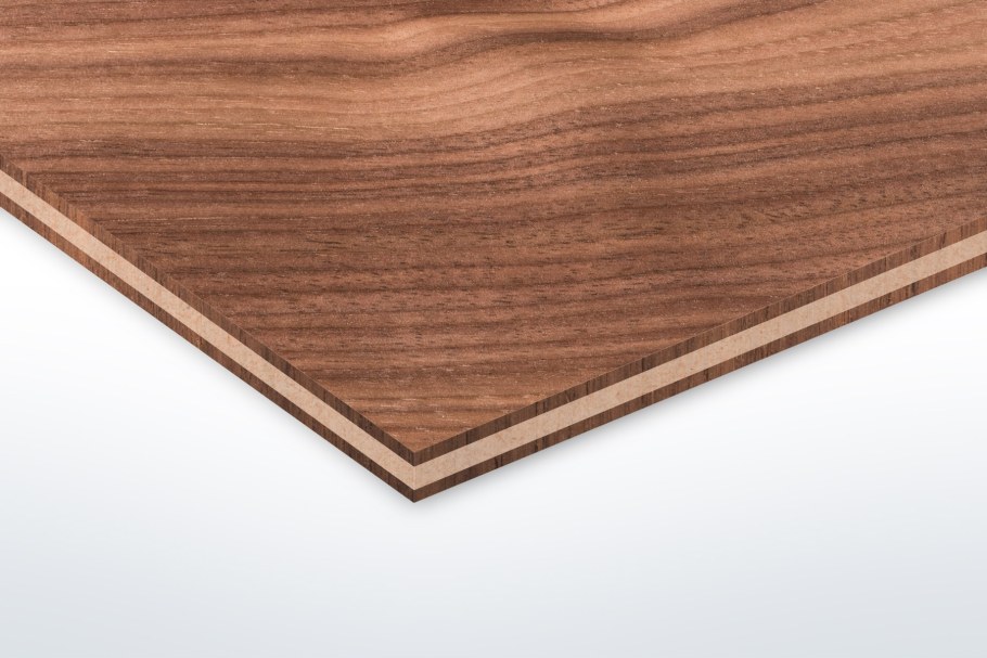 Шпонированный МДФ американский орех