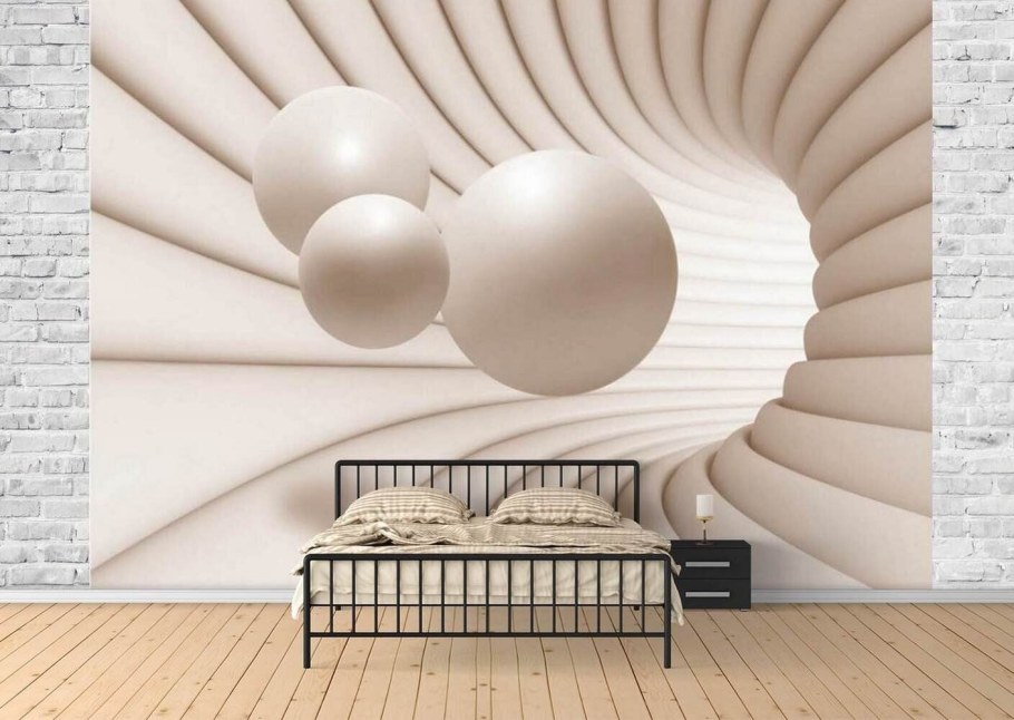 Фотообои шары в интерьере