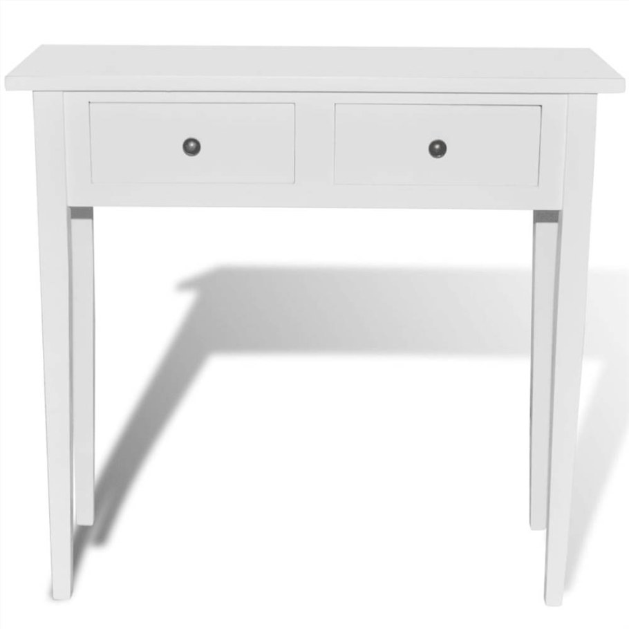 Hemnes ХЕМНЭС стол с 2 ящиками, белая морилка120x47 см