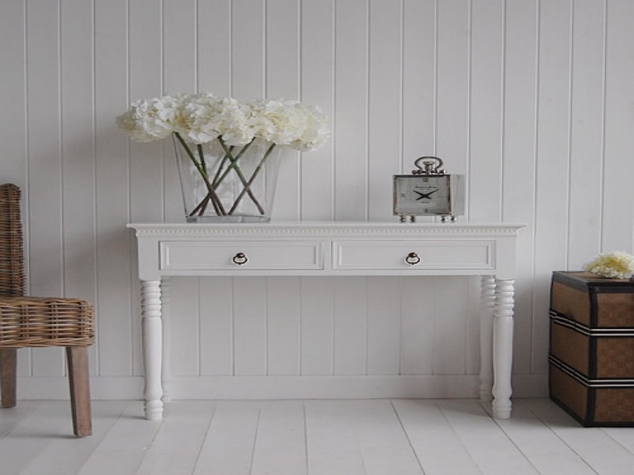 Консоль икеа белая в прихожей