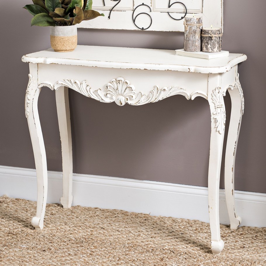 Консольный столик белый