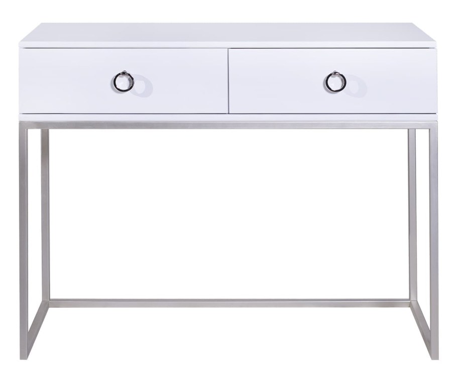 Консоль Бруклин 120х40 серебро