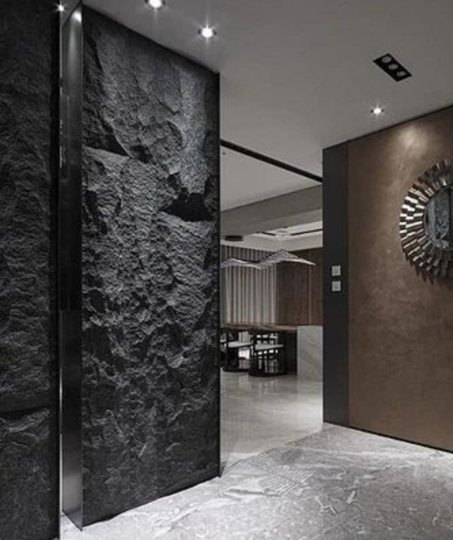 Декоративная скала в интерьере