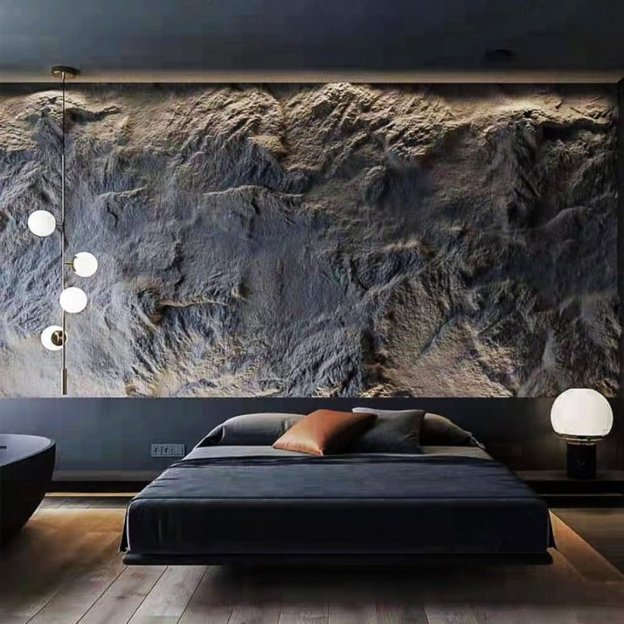 Декоративная скала в интерьере