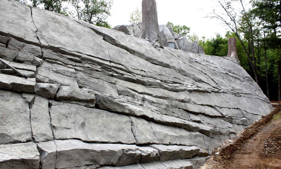 Искусственные скалы из бетона