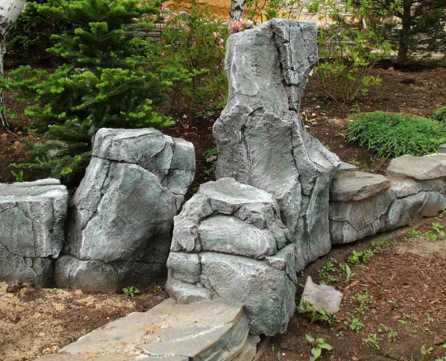 Артбетон водопад ландшафт