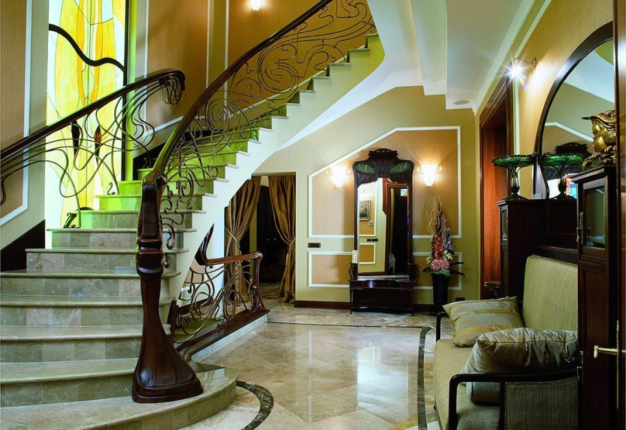 Лестница в стиле ар нуво