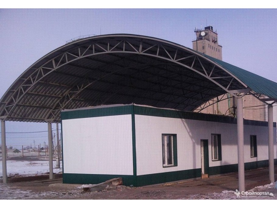 Арочный навес из металлопрофиля