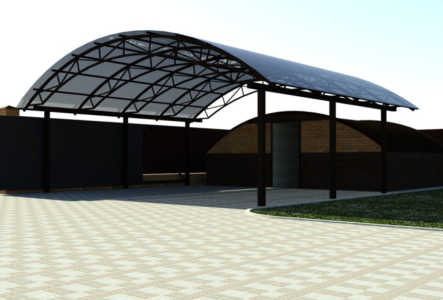 Навес для машины 7500*3700