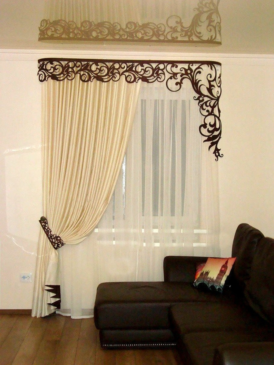 Шторы с ажурным ламбрекеном