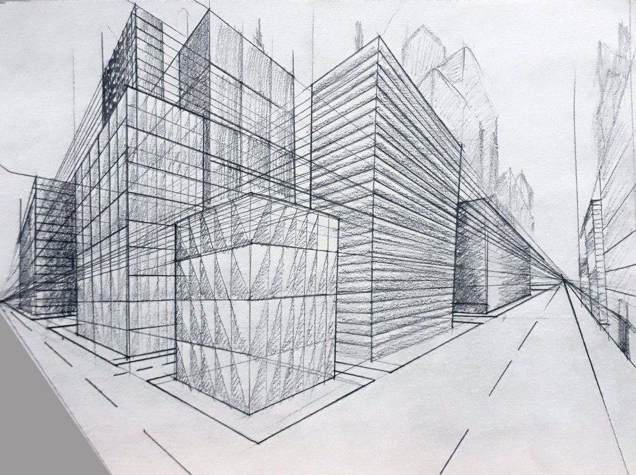 Линейная перспектива двухточечная