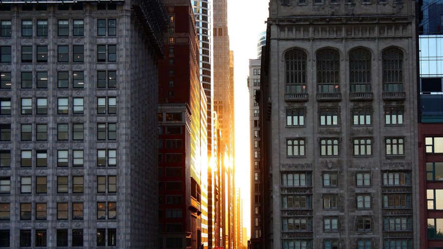 Кирпичный небоскреб Нью-Йорк Манхэттен