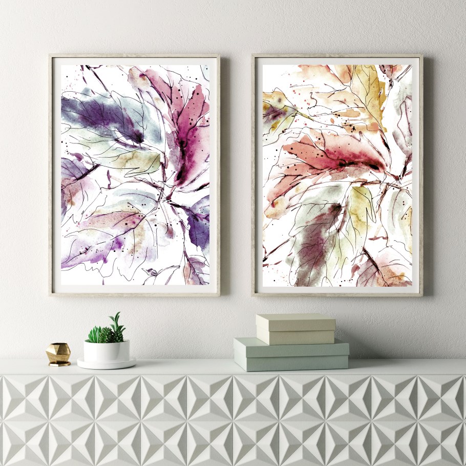 Интерьерные картины акварелью