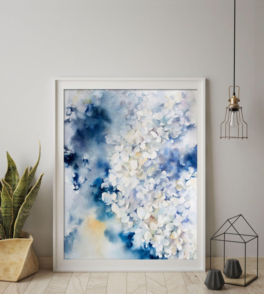 Интерьерные картины акварелью