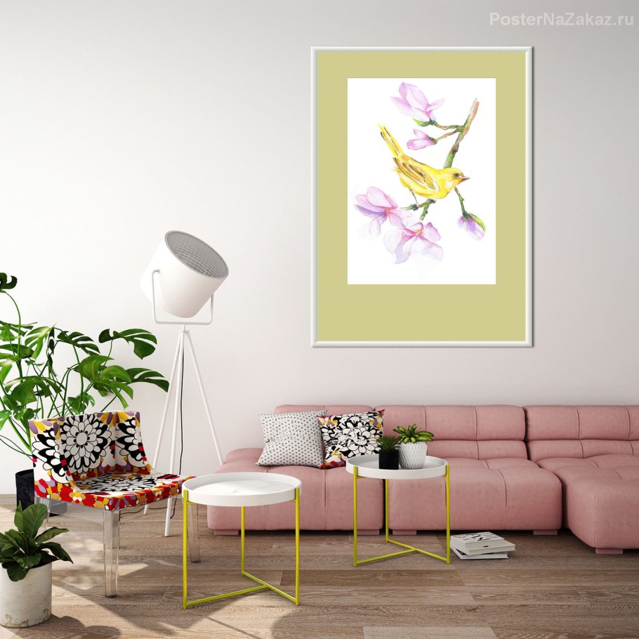 Постеры с цветами для интерьера