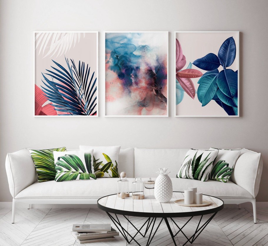 Акварельные постеры для интерьера