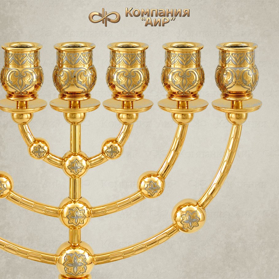 Семирожковый подсвечник