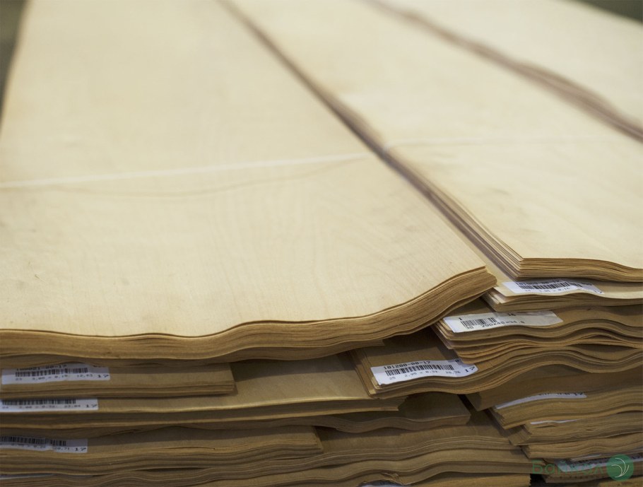 Шпон лущеный березовый