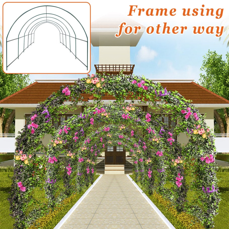 Теплица из арок для роз