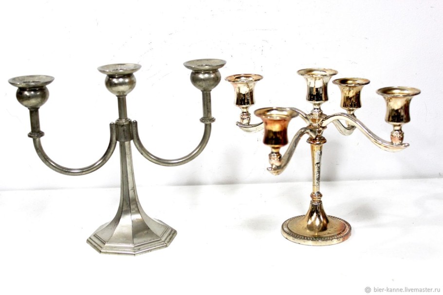 Канделябр Queen Anne пятирожковый серебро