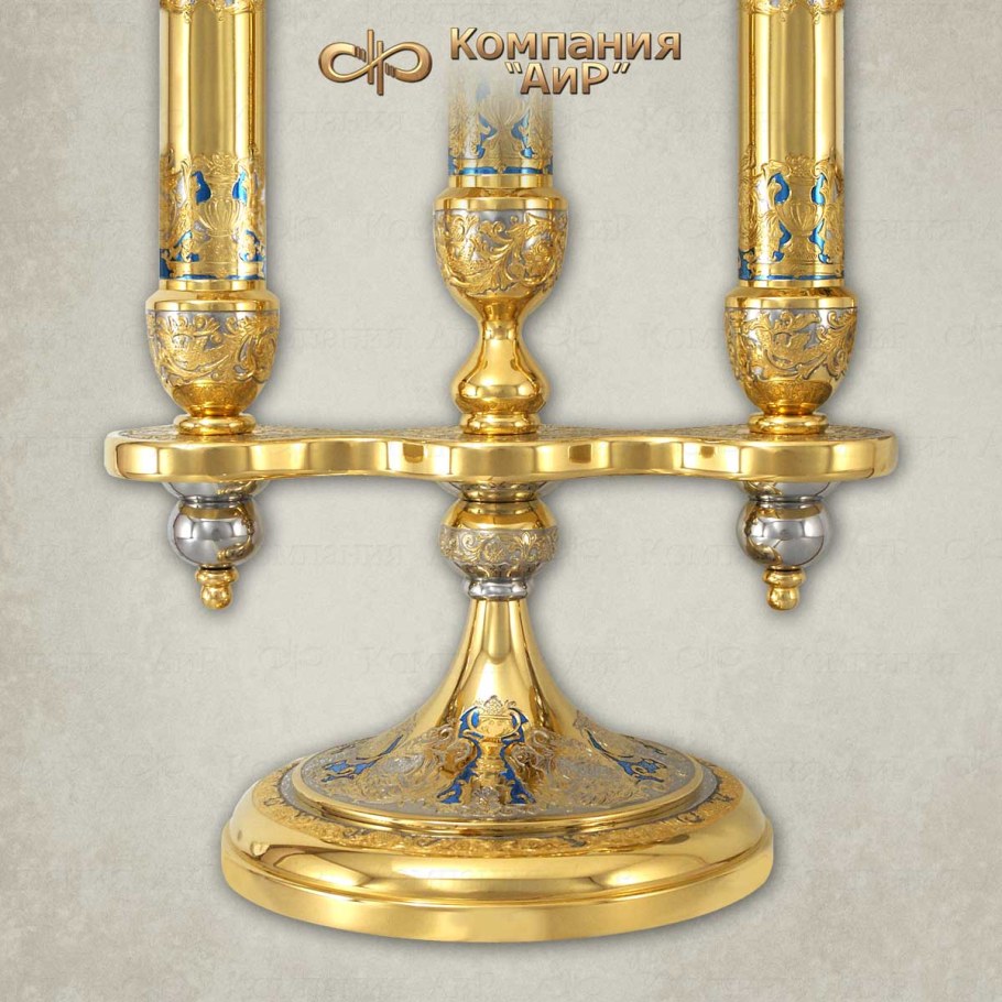 Подсвечники АИР позолота