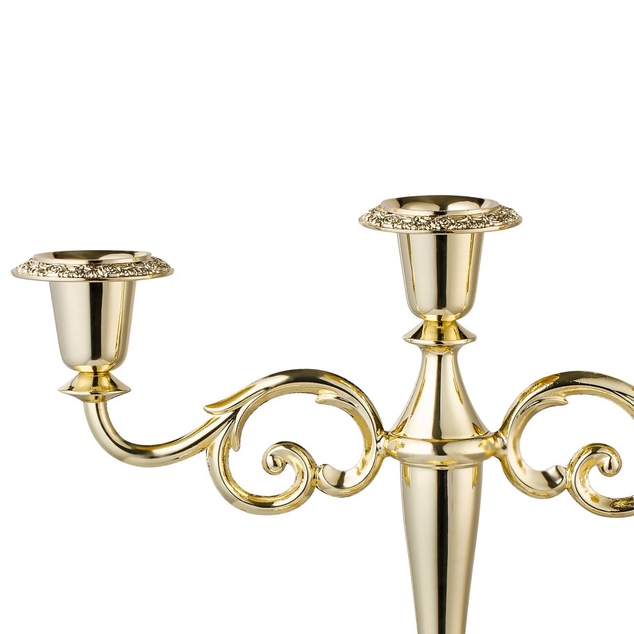 Канделябр трёх рожковый Queen Anne 25 золотой