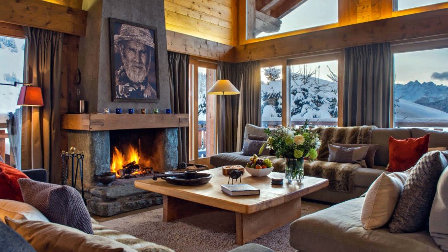 Камин интерьер Shale