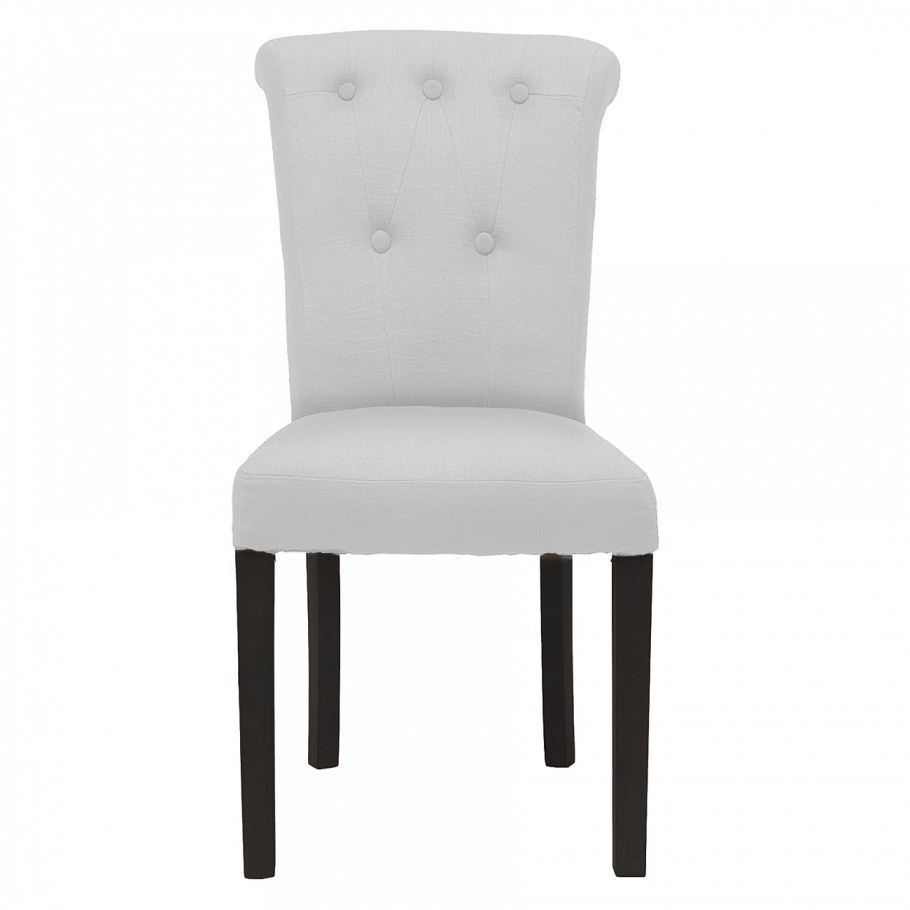 Стул велюровый молочный