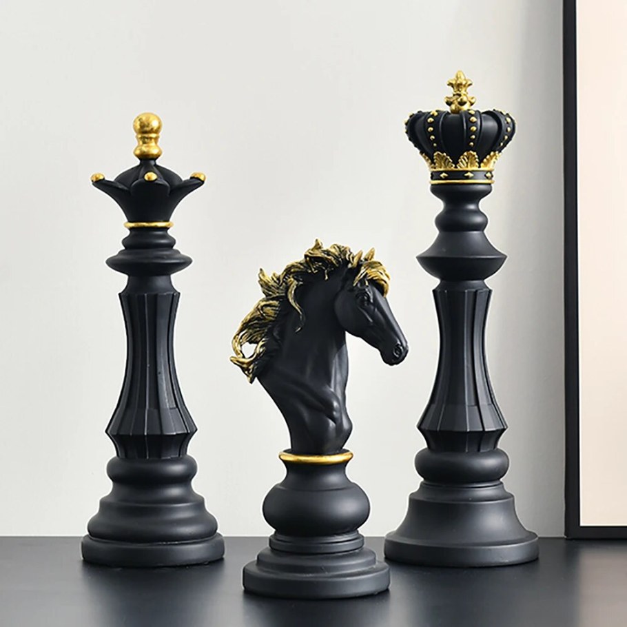 Шахматные фигуры для интерьера большие