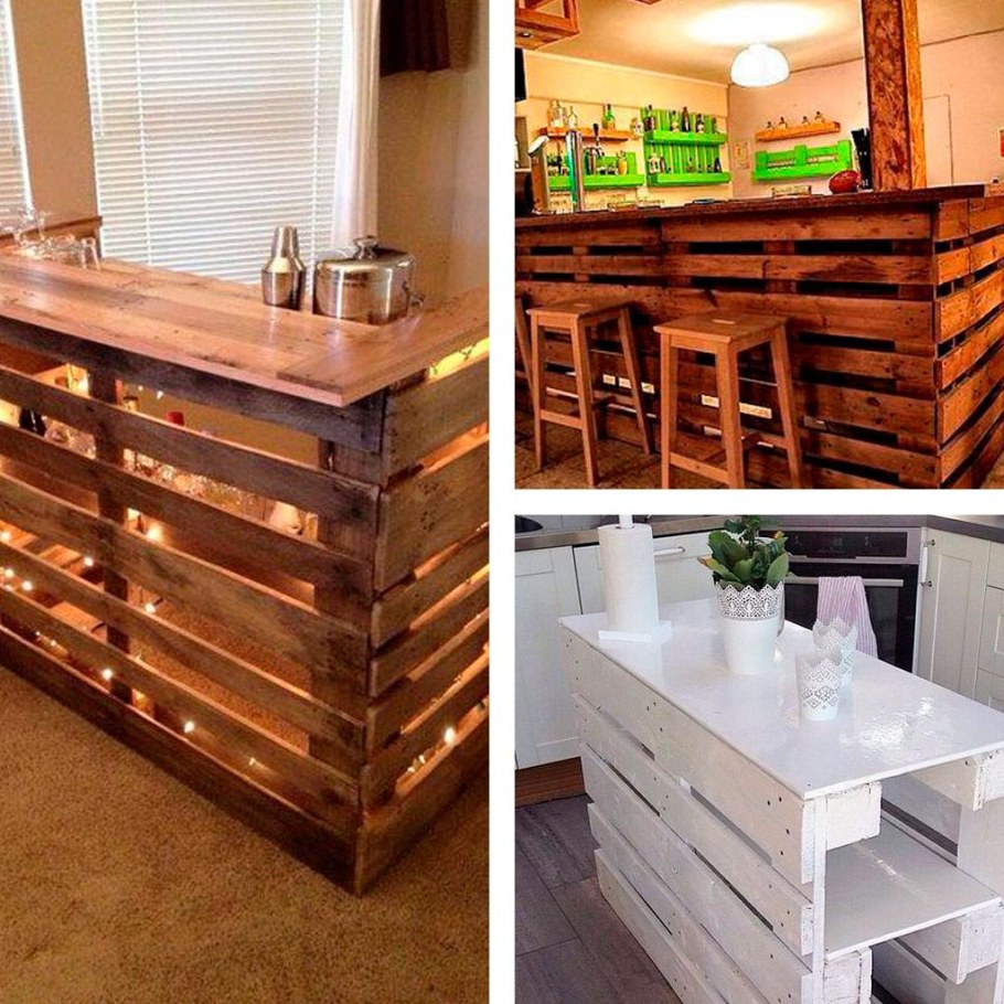Барная стойка из паллет