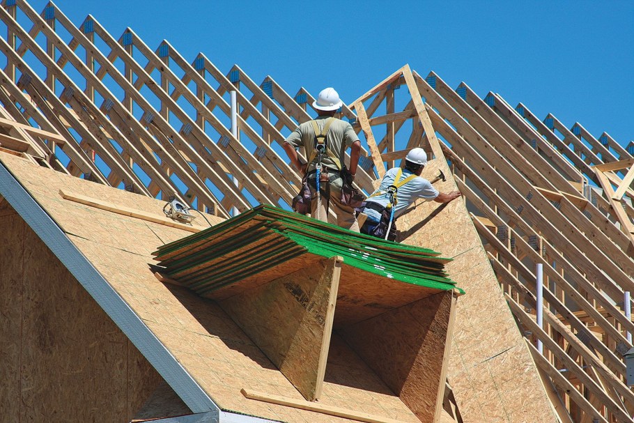 Стропильная система под мягкую кровлю с ОСП