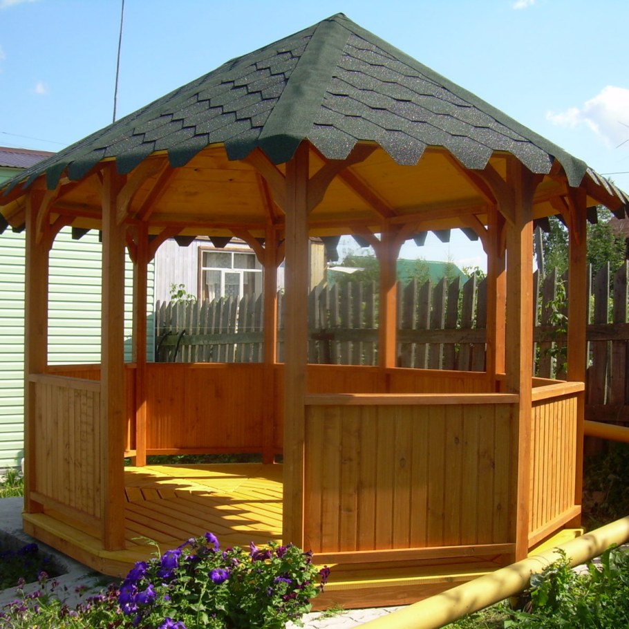 Шестигранной садовой беседки du183
