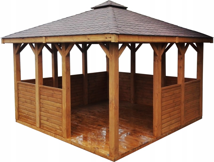 Беседка уличная деревянная
