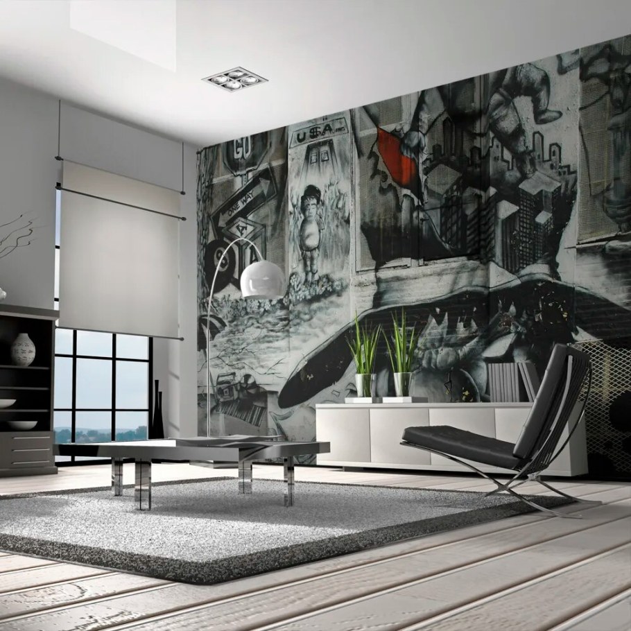 Фотообои стена с граффити