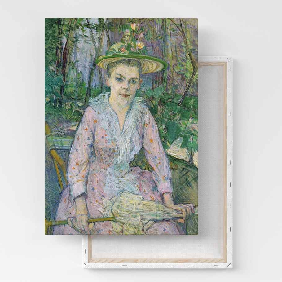 Тулуз Лотрек девушка с зонтиком