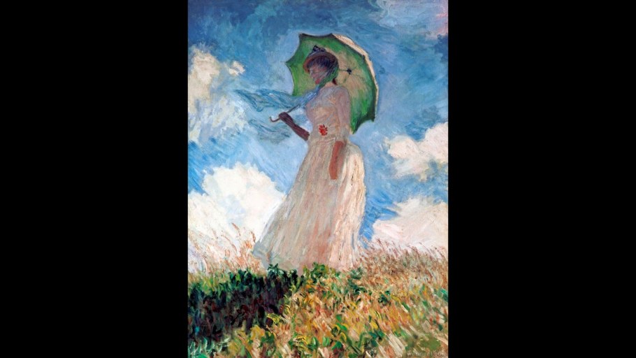 Claude Monet woman with Umbrella
