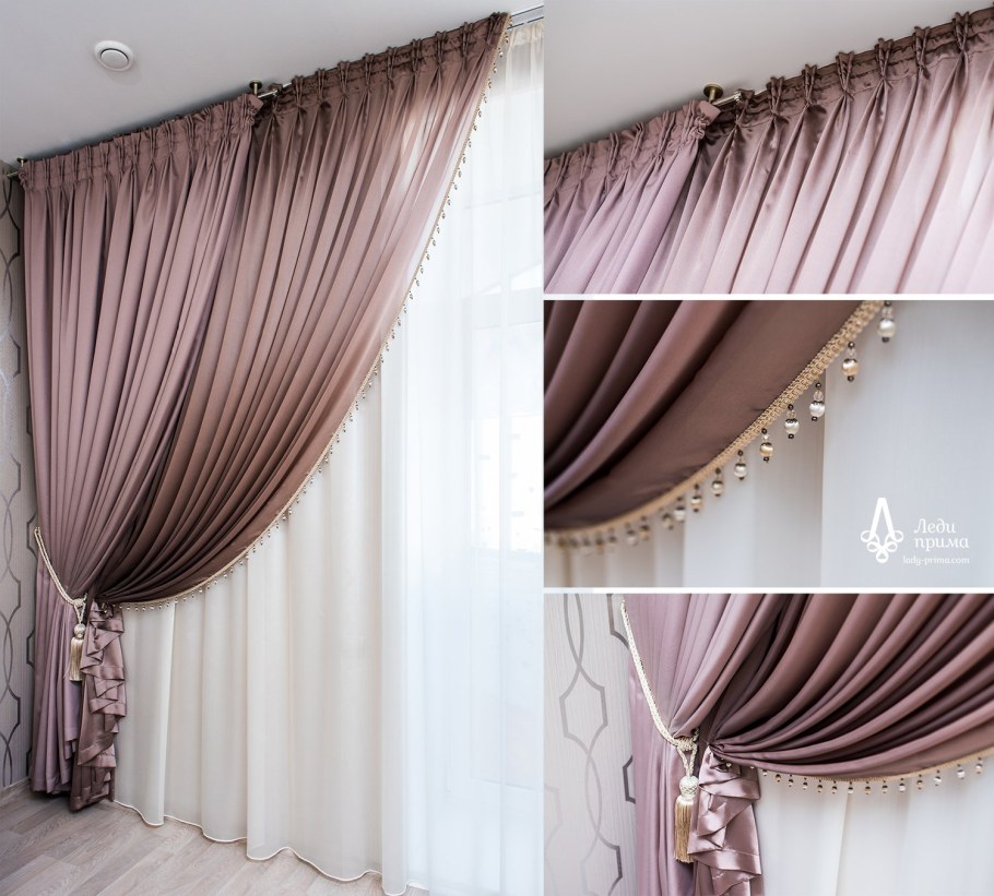 Шторы с одной портьерой