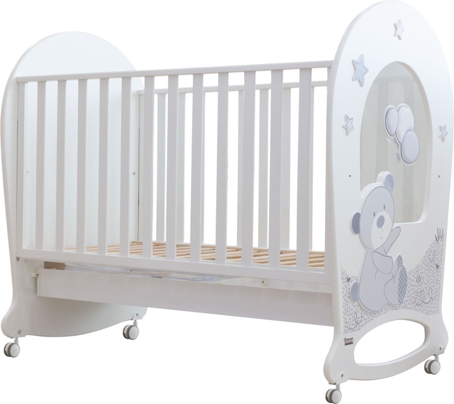 Кроватка Erbesi Farfalla papillon (качалка), на полозьях