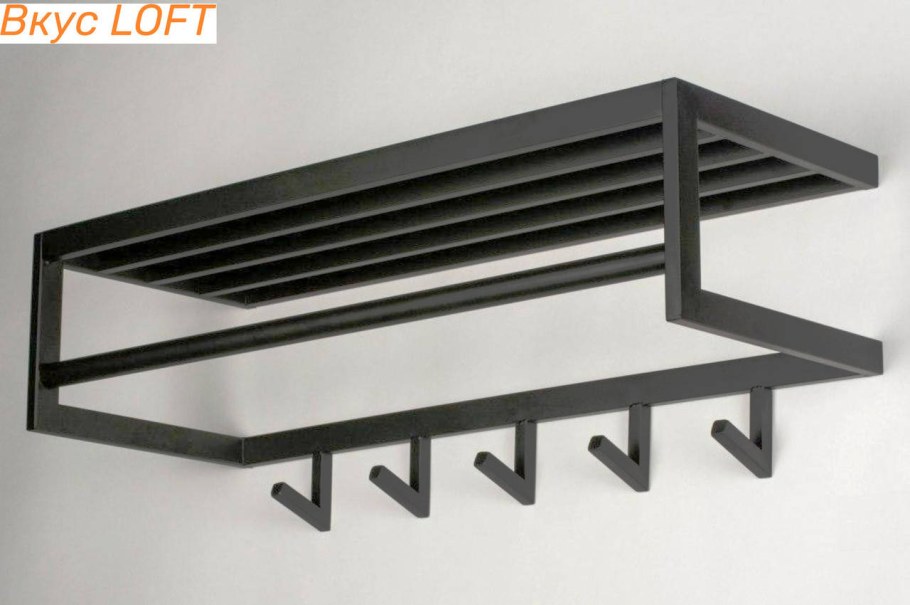 Вешалка настенная в стиле лофт