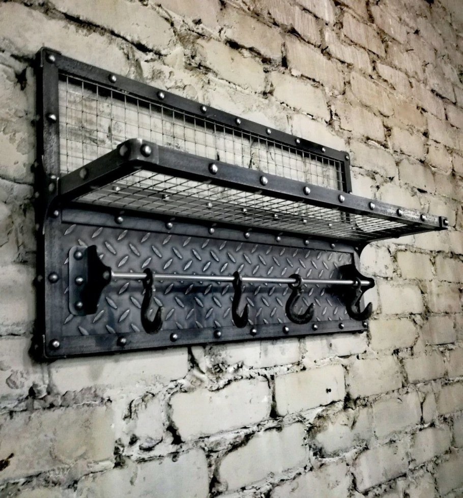 Вешалка настенная лофт 80312472