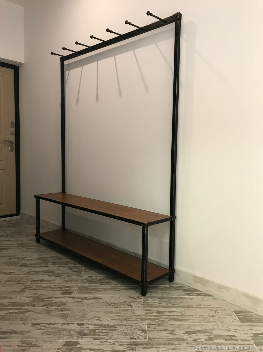 Вешалка из металла в стиле лофт