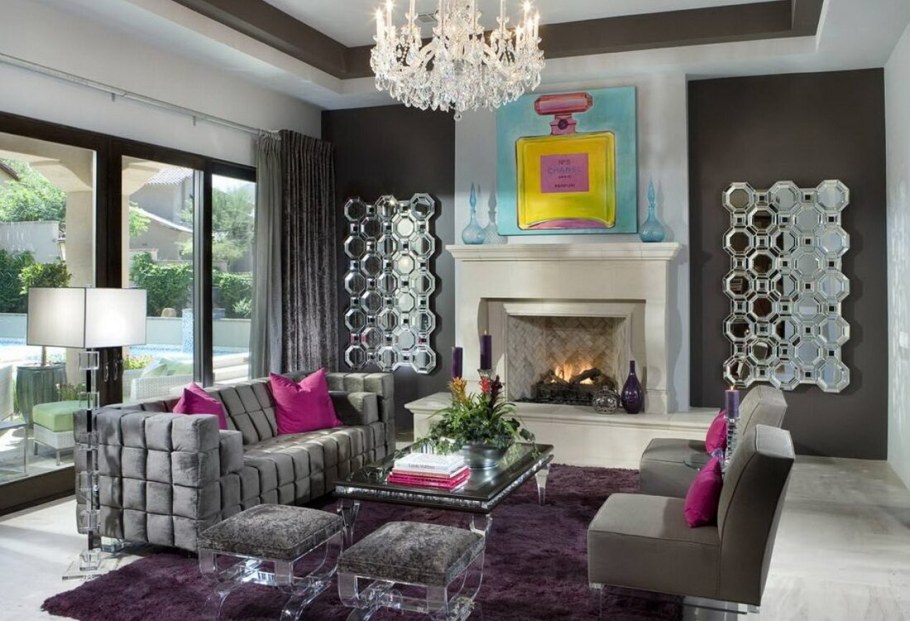 Гостиная в голливудском стиле