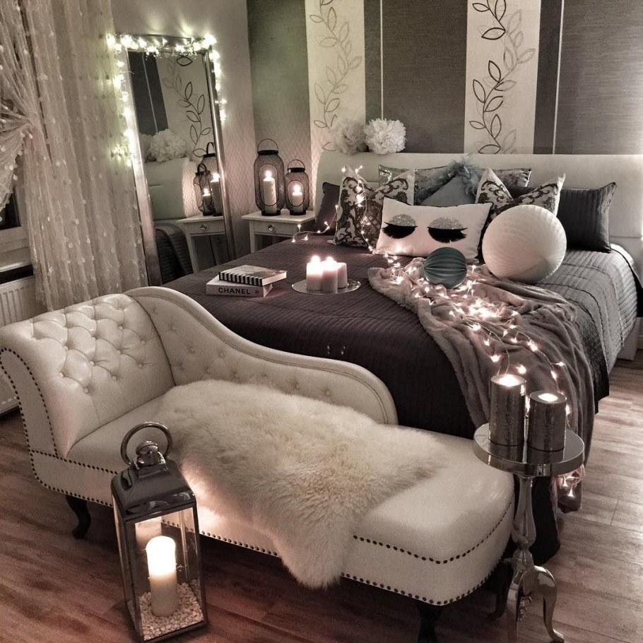Спальня в ГЛАМУРНОМ стиле