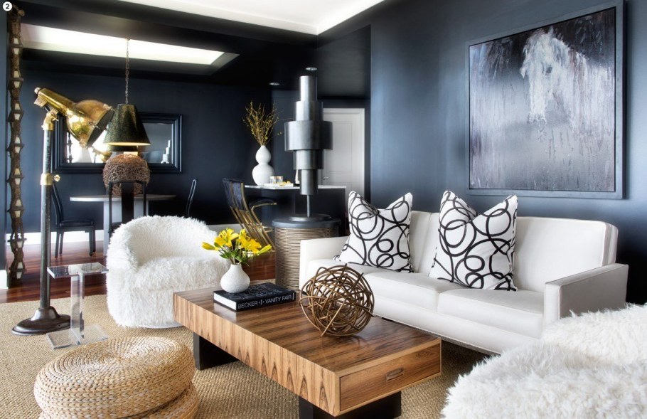 Гламурный стиль в интерьере