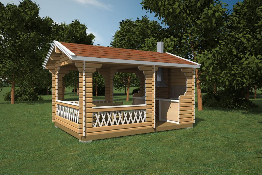 Фортуна лес Шатура беседки