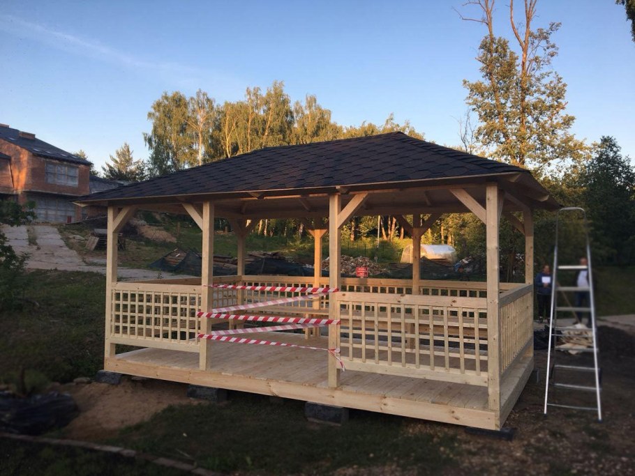 Реконструкция беседки на даче