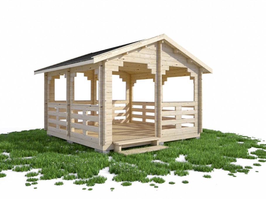 Беседки из минибруса 3x6