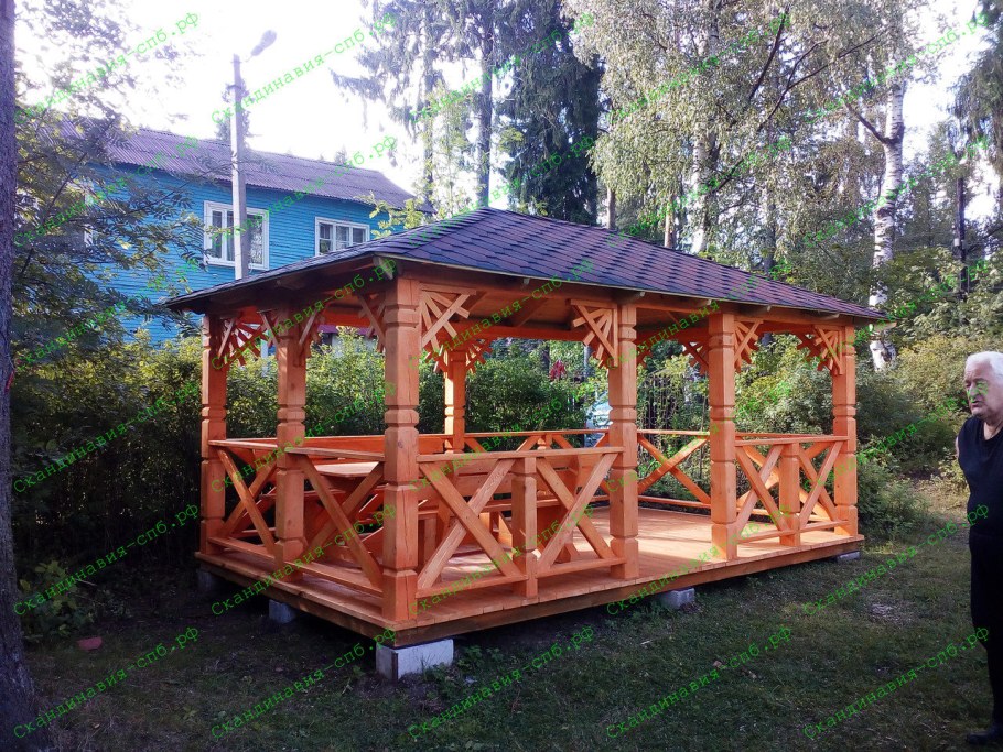 Беседка Скандинавия 3х5