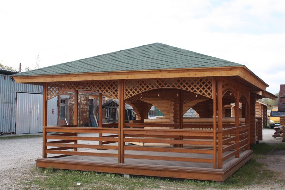 Беседки из древесины