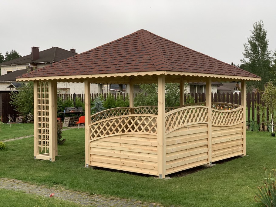 Беседка из вагонки